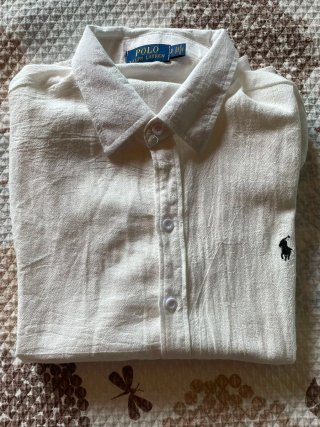 Camisa Ralph Lauren Lino Blanca Talla S