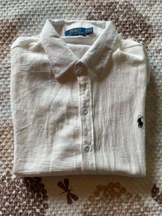 Camisa Ralph Lauren Lino Blanca Talla S