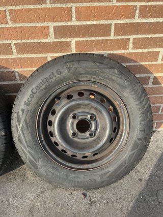 Llantas con cubiertas Continental 4x100 Opel