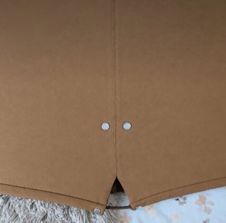 Abrigo Zara Talla S Marrón Capucha