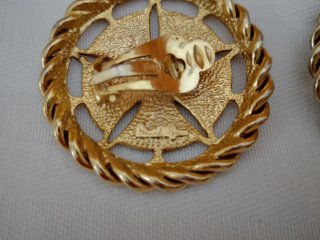 Pendientes bisutería estrella azul y verde