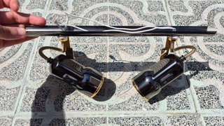 Lámpara de techo con 2 focos orientables ANTIGUO