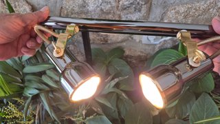 Lámpara de techo con 2 focos orientables ANTIGUO