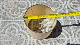 2 Tulipas pantalla lámpara 24cm beige ANTIGUO