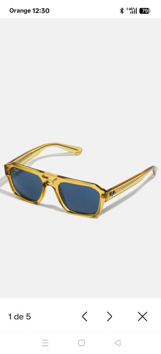 Gafas de sol Ray-Ban amarillas y azules