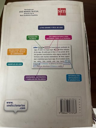 Diccionario basico primaria lengua española de SM
