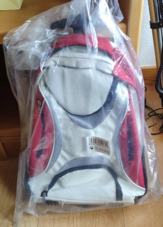 Mochila unisex con ruedas y asa telescópica