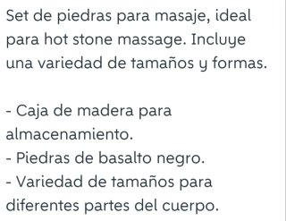 Set de Piedras Calientes para Masaje