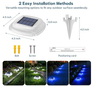 Luces Solares Jardín Pack 6 IP66 Doble Color
