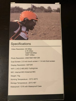 Cámara de Acción C36 4K/60FPS  deportes, viajes