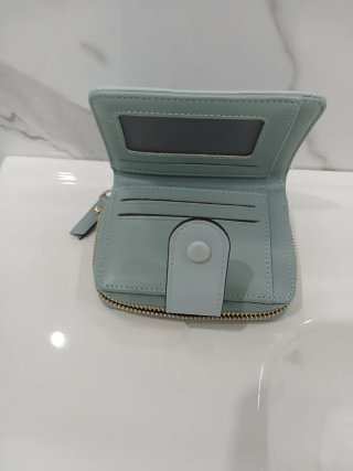 Cartera mujer azul y multicolor