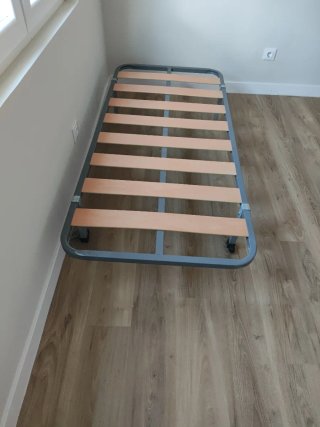 Somier de lamas metálico y madera