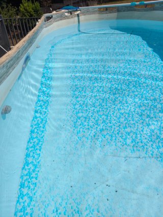 Piscina desmontable metal y plástico