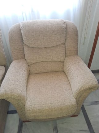 2 Sillones de Tela Beige 20€ cada uno
