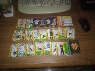 LOTE DE 288 CROMOS DIFERENTES DEL VALENCIA C.F.