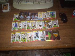 LOTE DE 288 CROMOS DIFERENTES DEL VALENCIA C.F.
