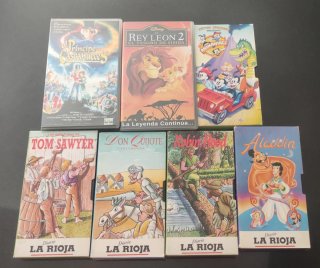 Lote 7 VHS: Disney, Clásicos y Más