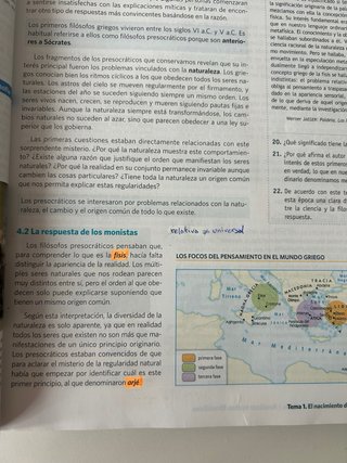 Historia de la filosofía, 2 Bachillerato