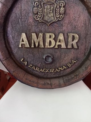 Tapa Barril Cerveza Ámbar,  La Zaragozana s.a.