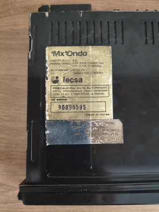 Radiocasete Coche Mx Onda Vintage