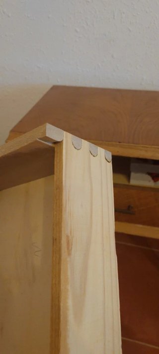 Mesita de noche antigua madera