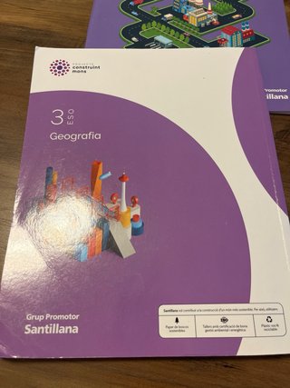 Libro geografia 3 ESO - Santillana