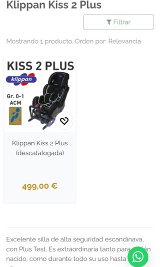 Silla coche niñ@s isofix