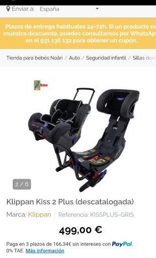 Silla coche niñ@s isofix