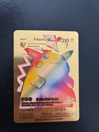 Pikachu VMAX Carta Pokémon Dorada