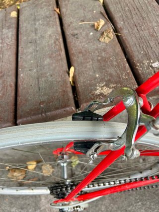 Bicicleta Vintage Esmaltina Roja