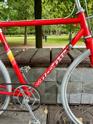 Bicicleta Vintage Esmaltina Roja