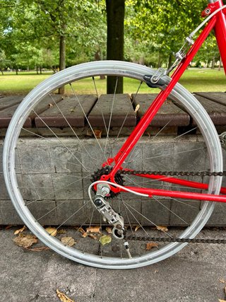 Bicicleta Vintage Esmaltina Roja