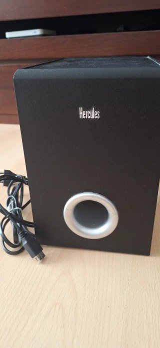 Altavoces Hercules 2.1 Negro y Plata