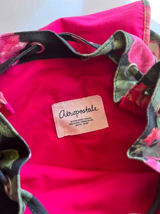 Mochila Aeropostale flores | Nueva sin usar