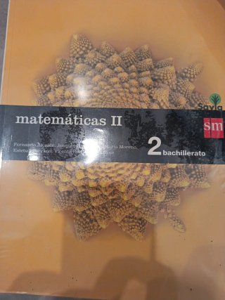 Libro Matemáticas II 2° Bachiller