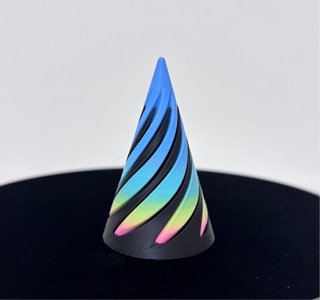 Conito hélice fidget toy multicolor