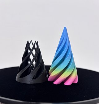 Conito hélice fidget toy multicolor