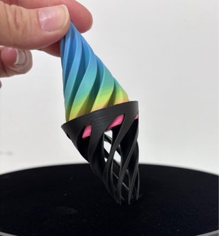 Conito hélice fidget toy multicolor