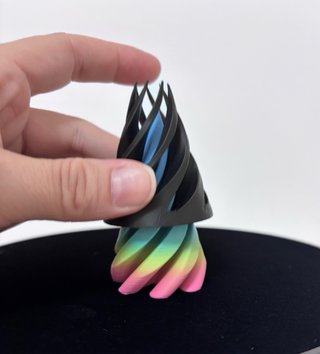 Conito hélice fidget toy multicolor
