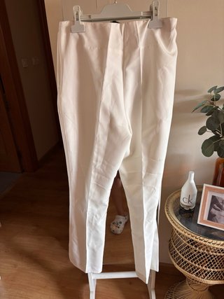 Pantalón de vestir blanco mujer