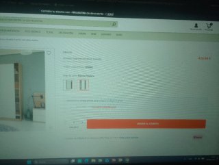 Armario Conforama Madera blanco y madera