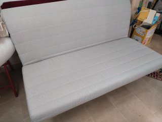 Sofá cama 2 plazas beige