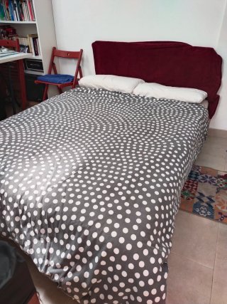 Sofá cama 2 plazas beige