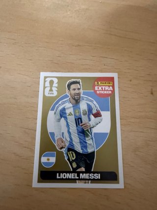 Cromo Messi Dorado Panini Extra Sticker
