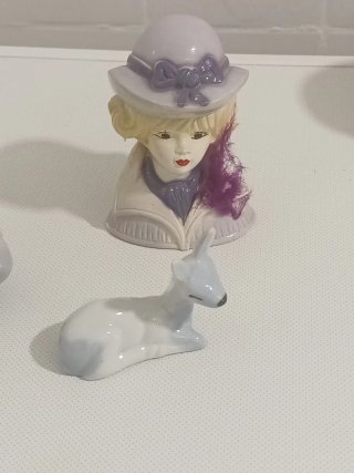 Lote figuras vintage cerámica