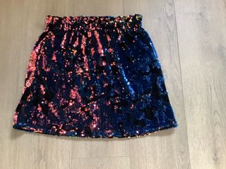 Falda lentejuelas multicolor