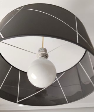 Lámpara de techo gris moderna pantalla 45 cm