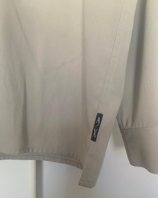 Camisa Armani Exchange Cremallera Beige L