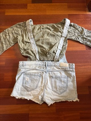 Conjunto Peto Vaquero y Top