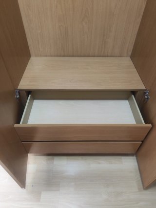Armario de madera 2 puertas gran capacidad